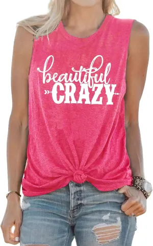 MAIHUN Beautiful Crazy Shirts Women Country Music Tshirt Funny Letter Printed Tee Casual Short Sleeve Tops