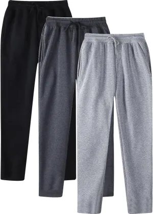 Male Hip Hop Pants Casual Solid Color Track Cuff Lace Up Workout Pants with Pocket Men S Pants with Elastic
