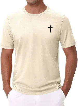 Men Basic Active T Shirt Quick Dry Outdoor Top Breathable Hiking Ready Graphic Comfort Fit Tunics