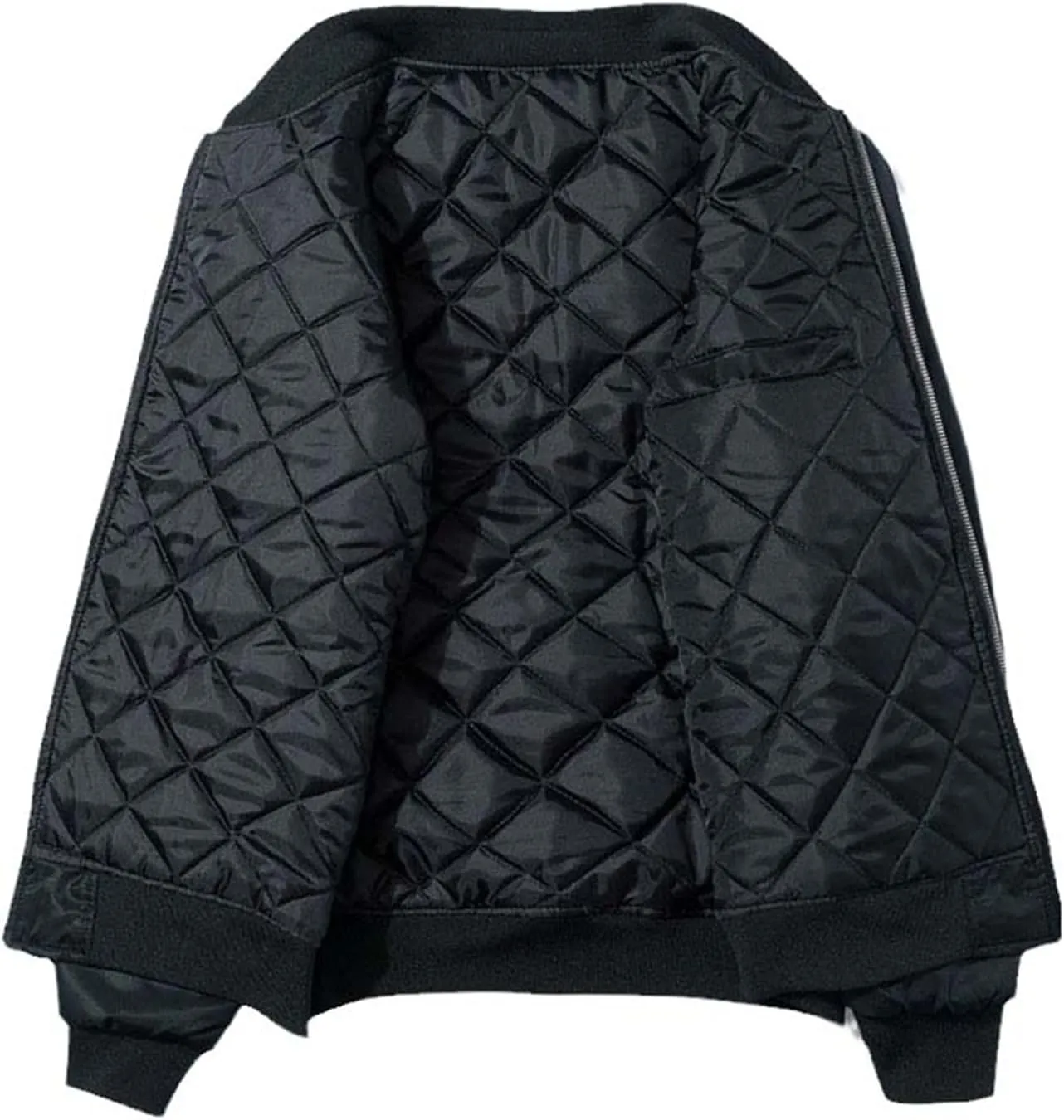Men Spring Winter Dragon Embroidery Jacket Thick Warm Cotton Padded Pilot Coat Baseball Jacket