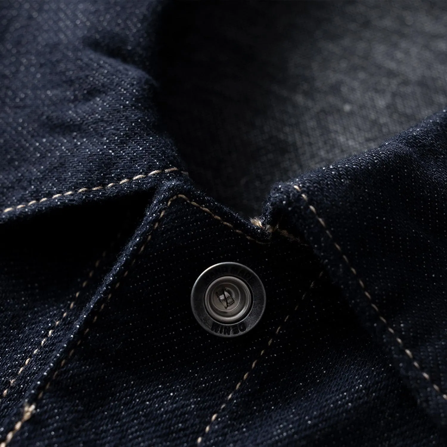 Men's Autumn Denim Jacket,Loose Fit Workwear Casual Coat,Fleece Lined Thickened Top