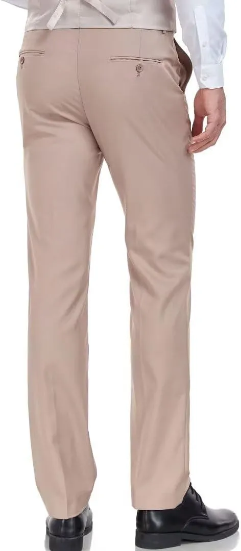 Men's Dress Pants Slim Fit Black Navy Dress Pants Trousers for Men Formal Suit Pants Casual Slacks