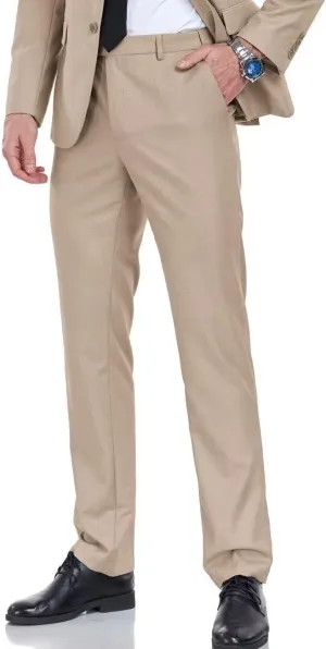 Men's Dress Pants Slim Fit Black Navy Dress Pants Trousers for Men Formal Suit Pants Casual Slacks