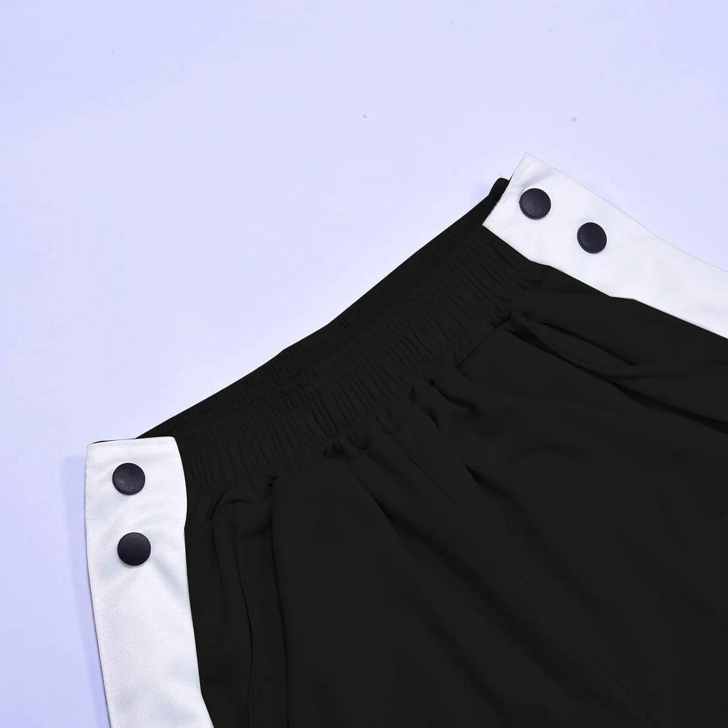 Mens Streetwear Cargo Jogger Pants Loose Fit Button Side Basketball Training Joggers with Elastic Cuffs Sweatpants