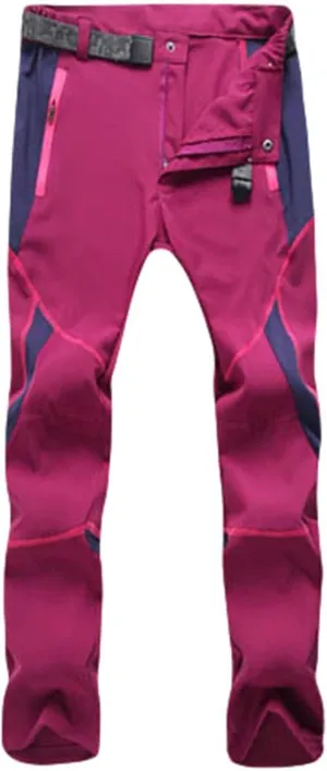Men's Winter Pants Waterproof Softshell Snowboard Pants Outdoor Hiking Wear Resistant Windproof Trousers with Pockets