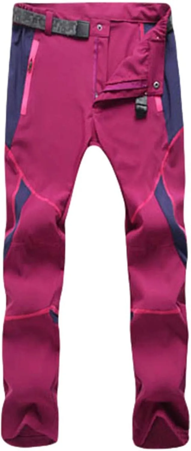 Men's Winter Pants Waterproof Softshell Snowboard Pants Outdoor Hiking Wear Resistant Windproof Trousers with Pockets