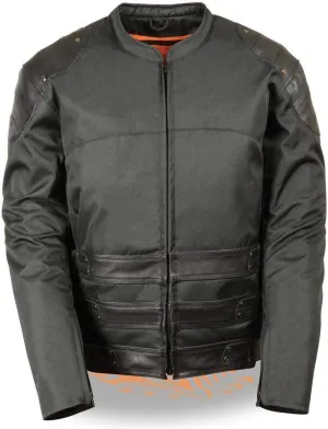 Milwaukee Leather Men's Armored Textile Motorcycle Rider Jacket-Year Round Wear - Large - Large