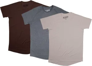 Mr. Davis Men's Bamboo Viscose Traditional Cut Crew Neck Undershirt - Stylish Crew Neck Undershirts for a 3 Pack