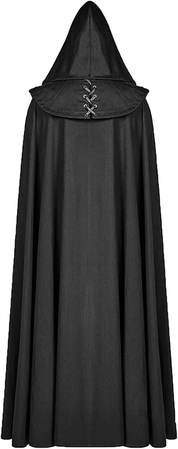 NaRHbrg Unisex Adults Hooded Cloak Cape for Halloween Cosplay Costumes Medieval Cosplay Wizard Witch Cape Renaissance Cloak