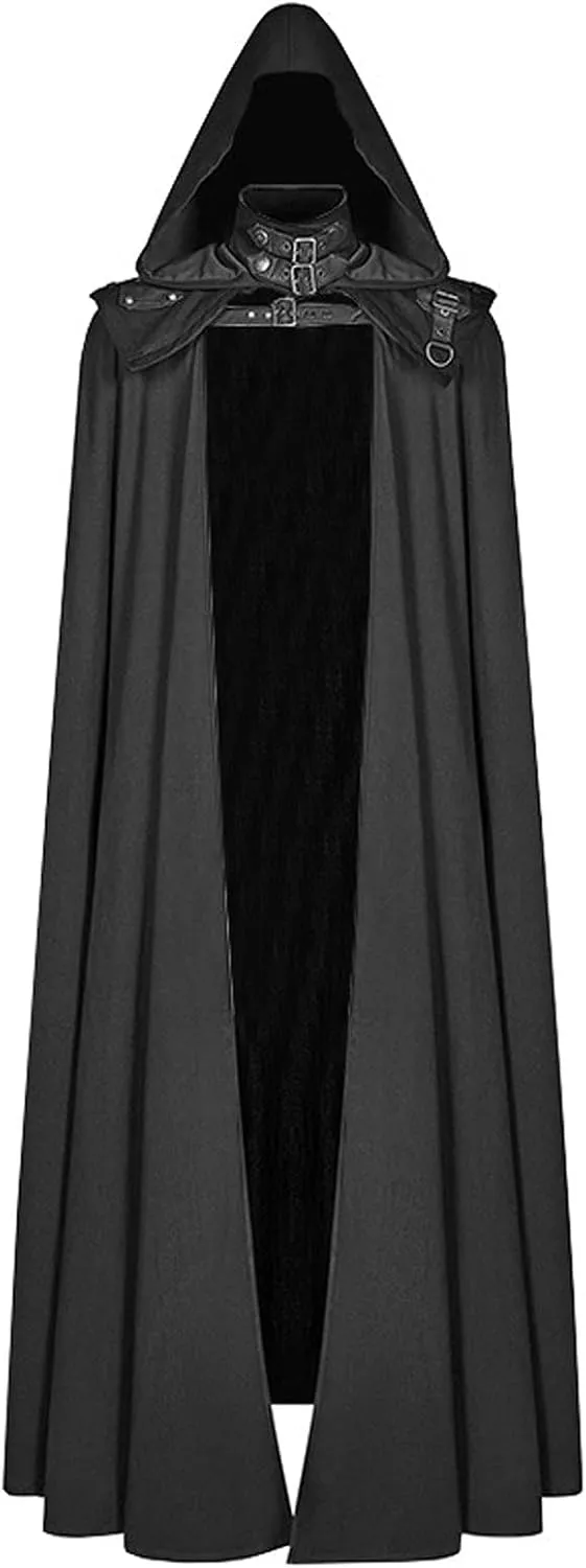 NaRHbrg Unisex Adults Hooded Cloak Cape for Halloween Cosplay Costumes Medieval Cosplay Wizard Witch Cape Renaissance Cloak