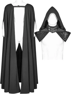 NaRHbrg Unisex Adults Hooded Cloak Cape for Halloween Cosplay Costumes Medieval Cosplay Wizard Witch Cape Renaissance Cloak