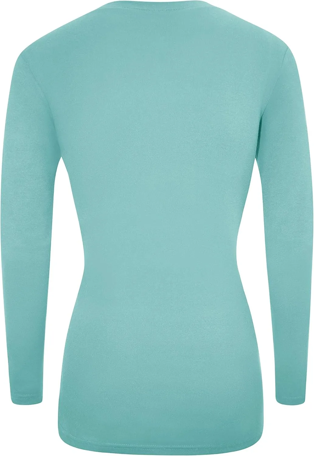 Natural Uniforms Women's Under Scrub Tee V-Neck Long Sleeve T-Shirt-3-Pack