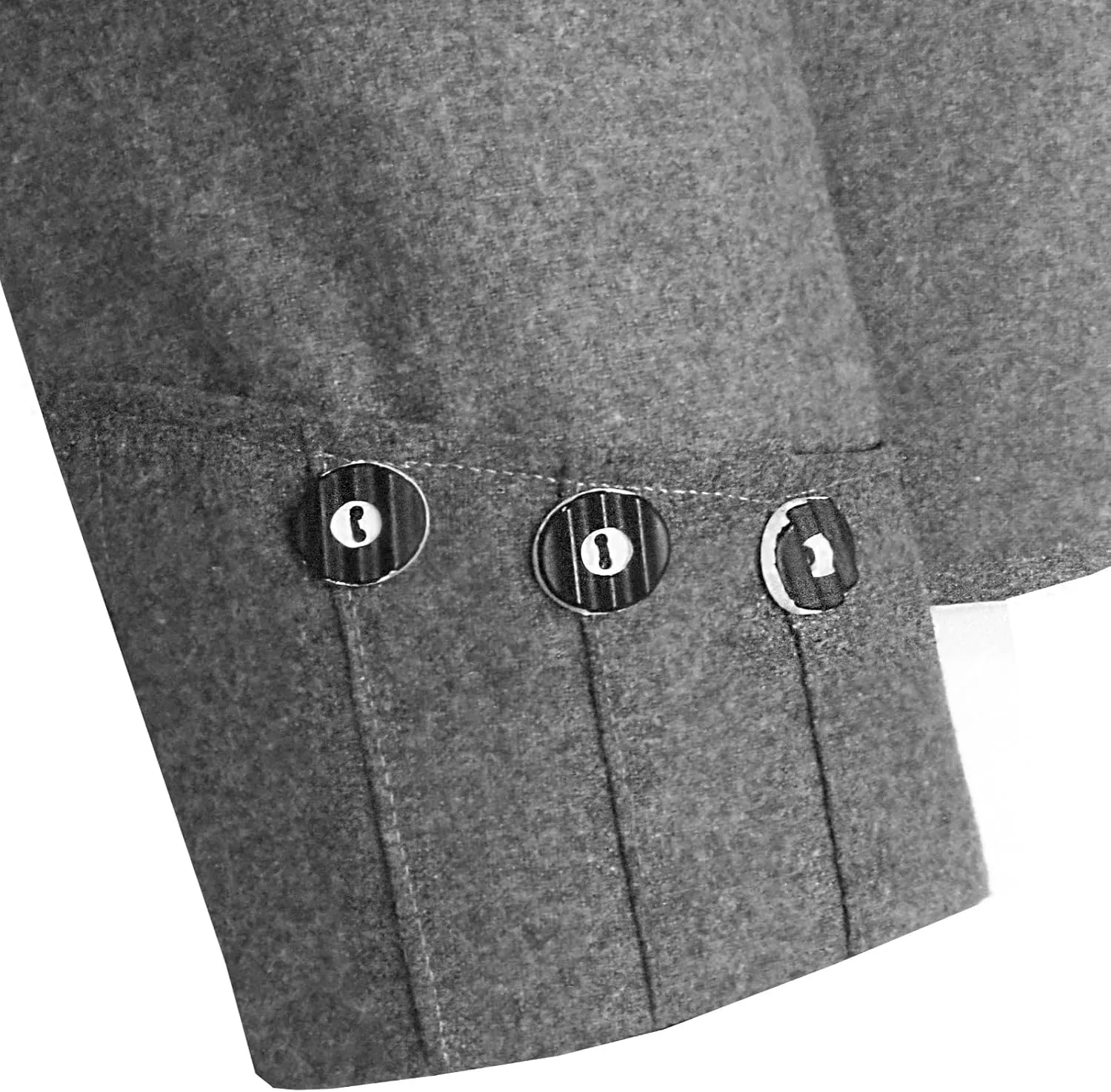 Octal - Scottish Argyll Kilt Jacket with Vest 15 Oz Finest Barathea Wool Fabric with 5 Button Vest Gauntlet Style Cuffs