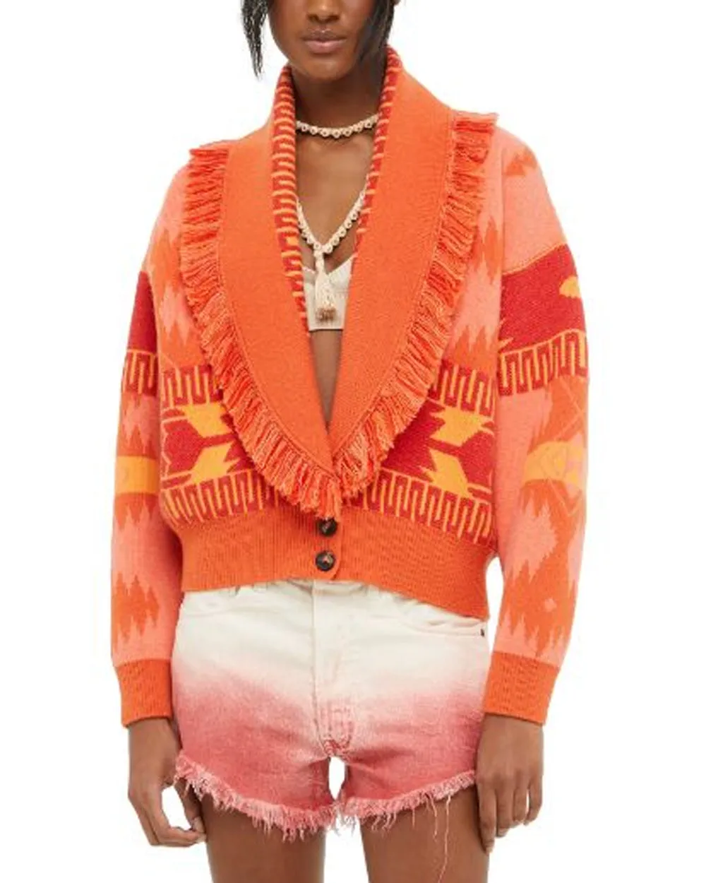 Papaya Sunset Icon Cardibomber Cardigan