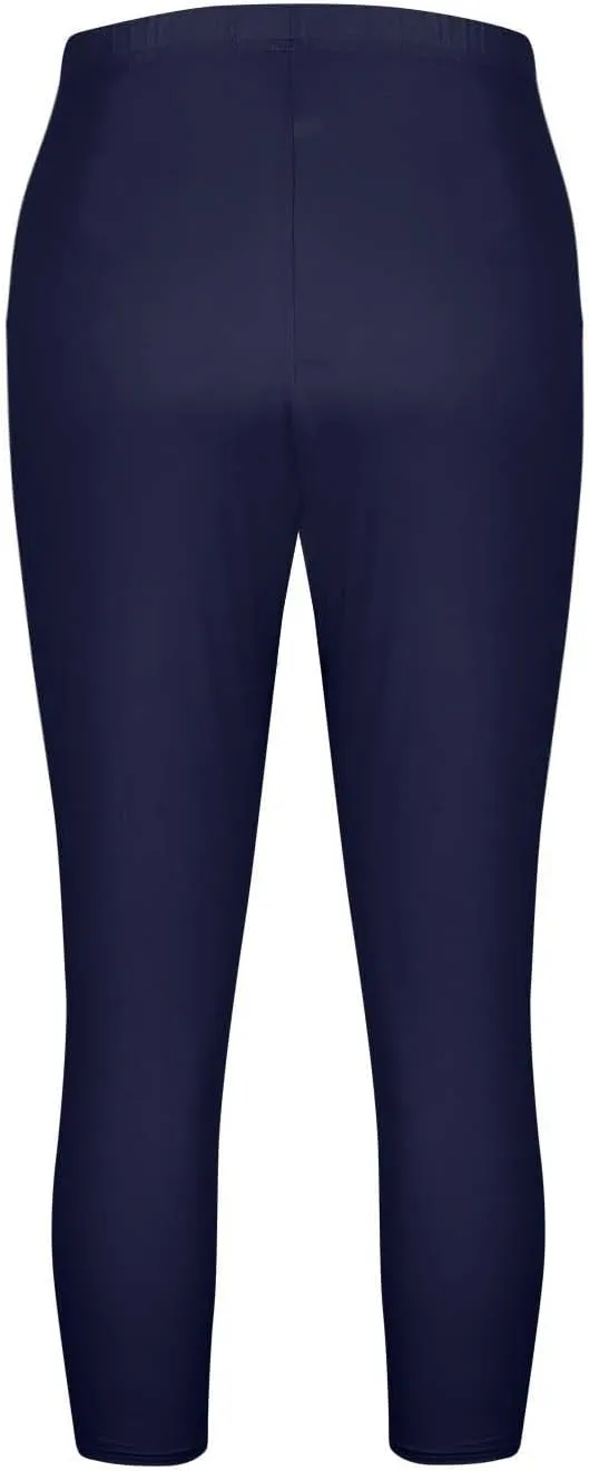 Plus Size Capri Leggings for Women High Waist Tummy Control Stretchy Workout Yoga Pants Casual Summer Capri Pants