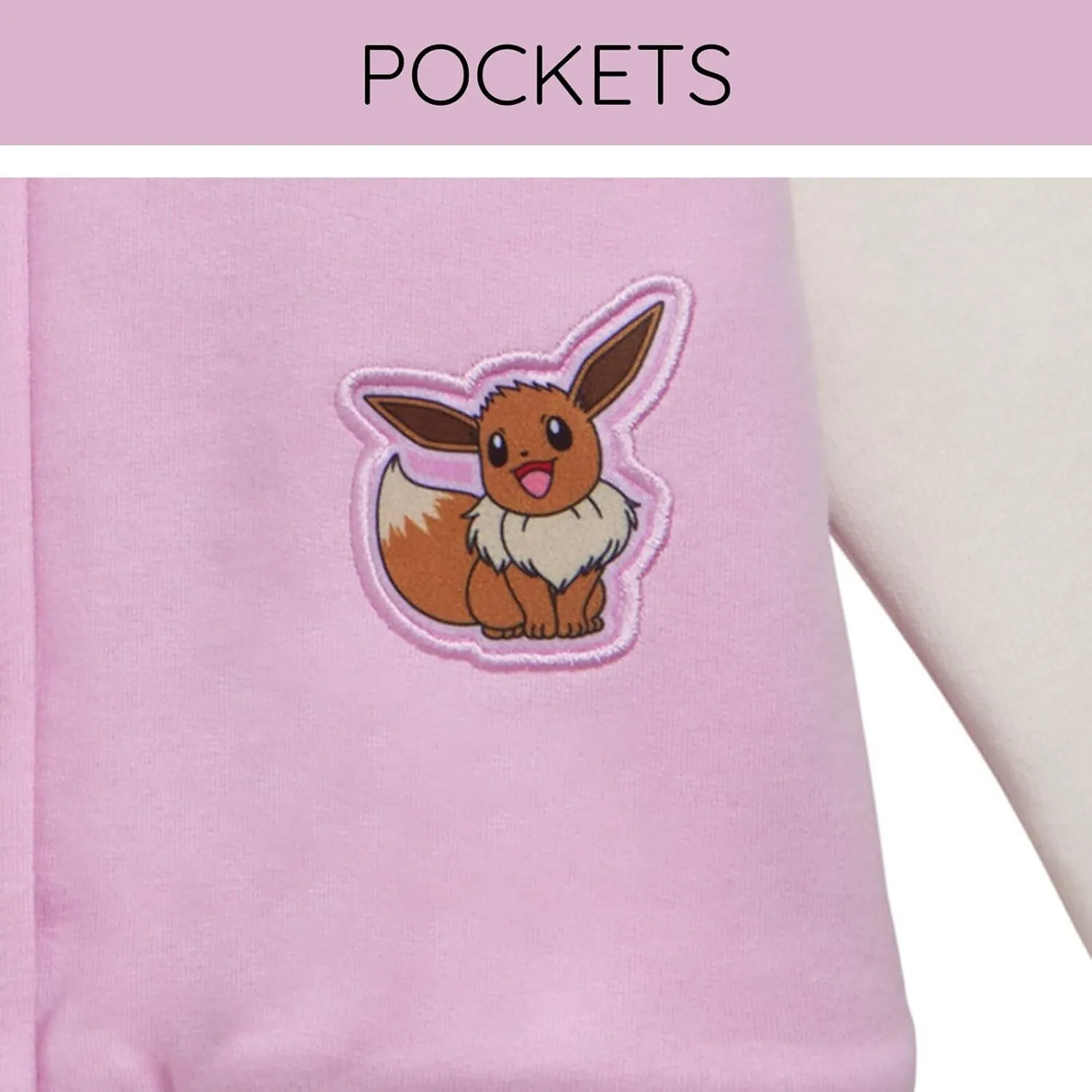 Pokemon Girls French Terry Varsity Bomber Jacket Little Kid to Big Kid Sizes (4-14-16)
