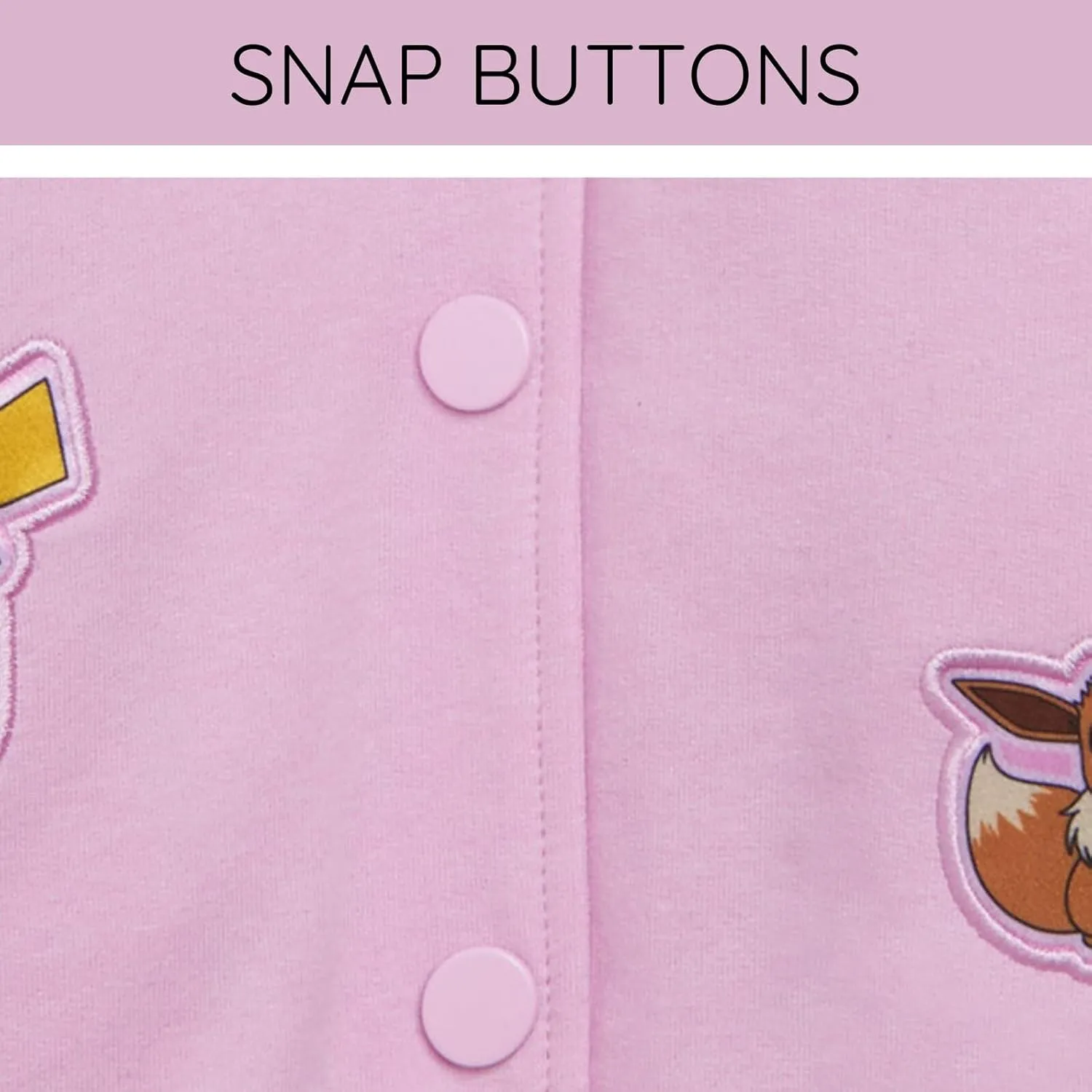 Pokemon Girls French Terry Varsity Bomber Jacket Little Kid to Big Kid Sizes (4-14-16)