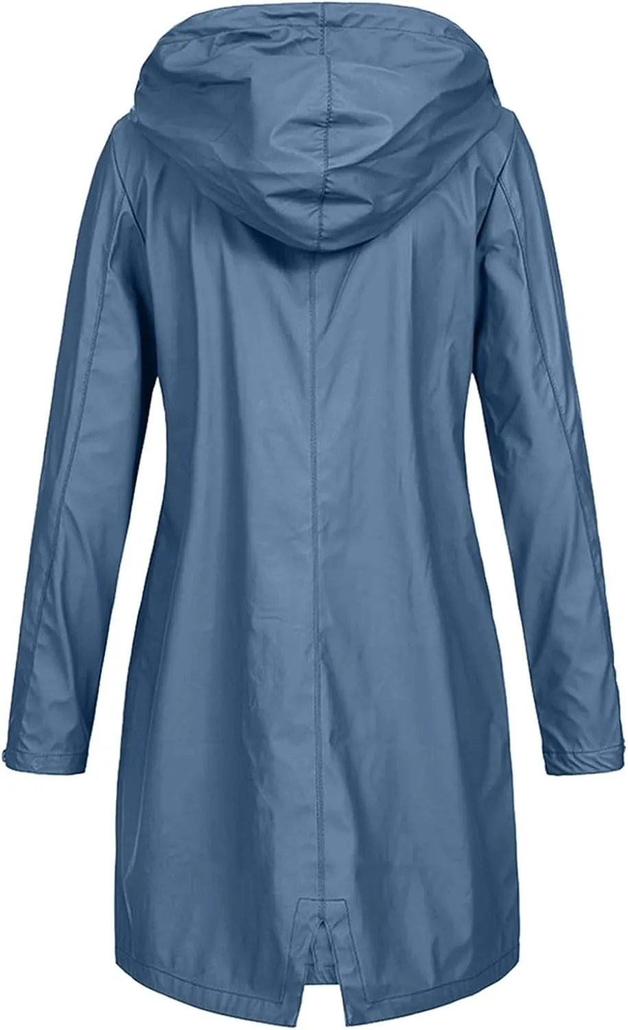 Raincoats for Women Waterproof Long Hooded Rain Jacket Fall Winter Windbreaker Travel Hiking Trench Coats Outerwear