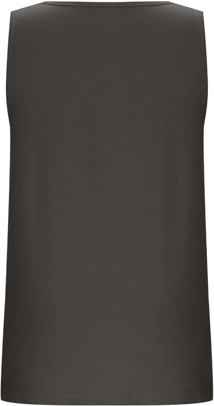 Sleeveless Round Neck Tank Tops for Women Cotton Breathable Summer Camisole Loose Fit Casual Basic Solid Color Tee