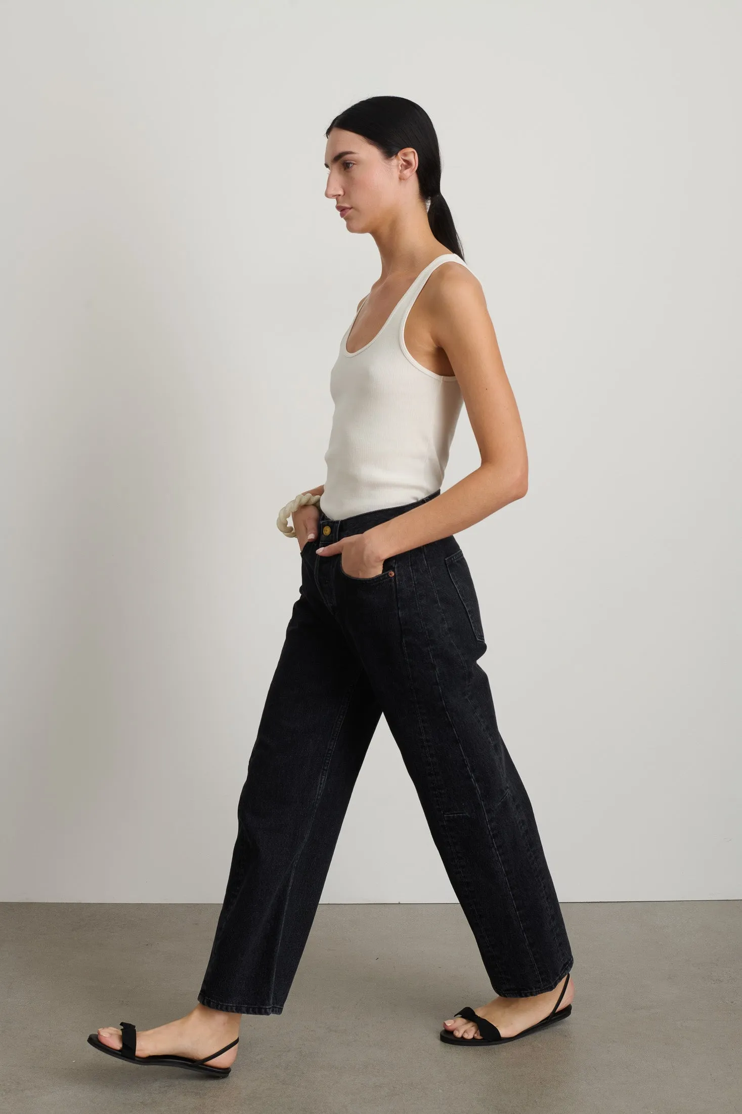 Slim Lasso Jean Stil Black