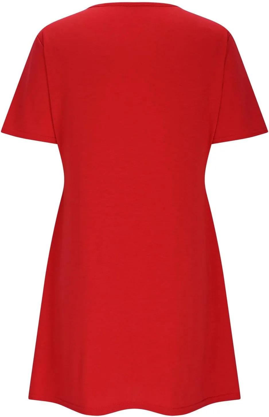 Summer Dresses for Women 2025 Summer Casual Round Neck Keyhole Short Sleeve Mini Dress Beach A Line T-Shirt Dress