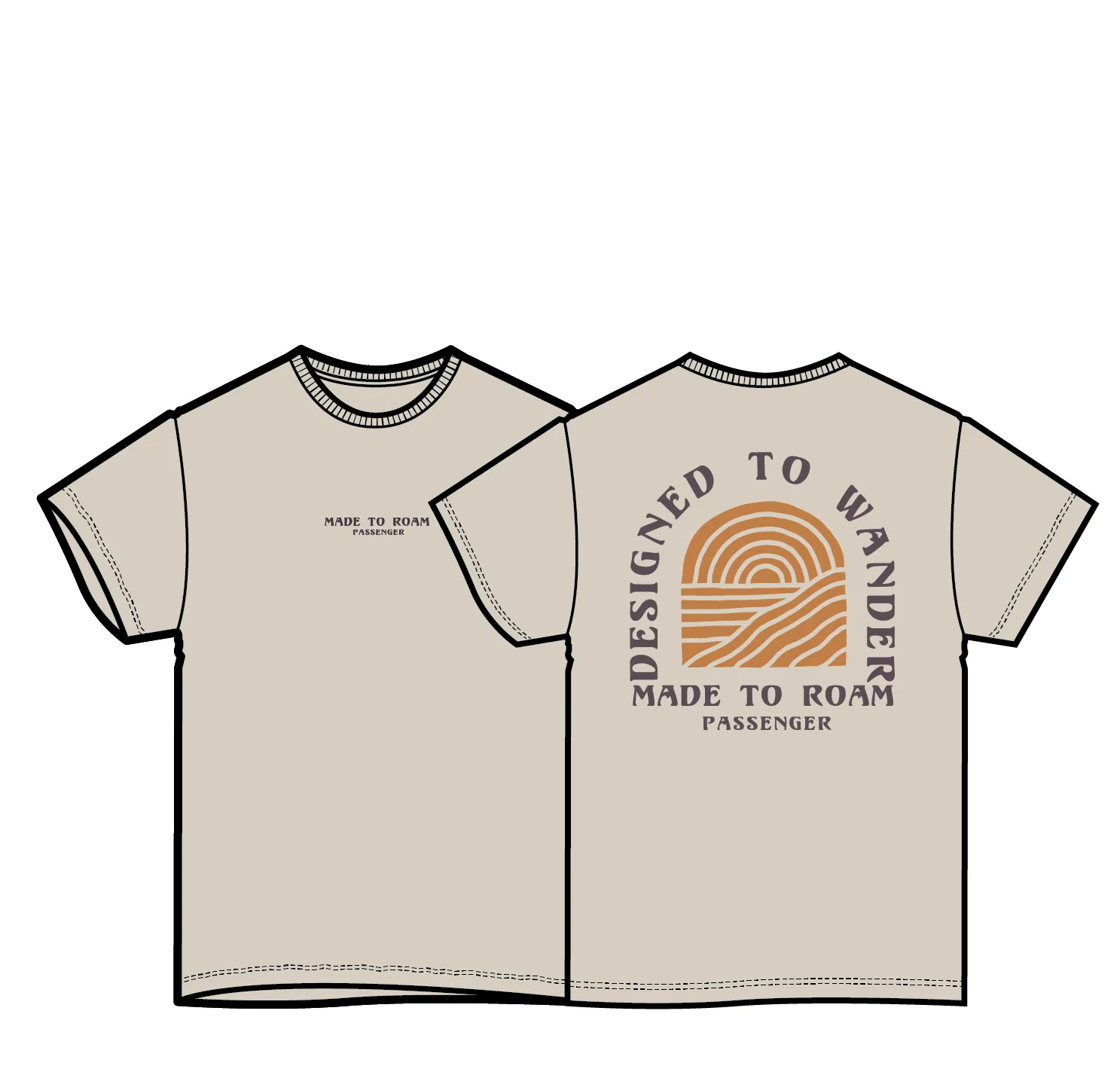 Sundown Recycled Cotton T-Shirt - Birch