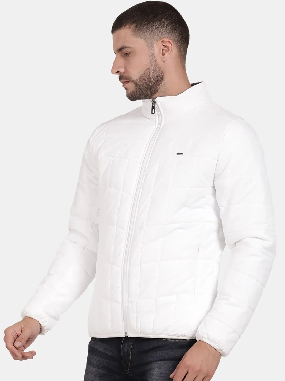 t-base Stand Collar Long Sleeves Insulated Puffer Jacket