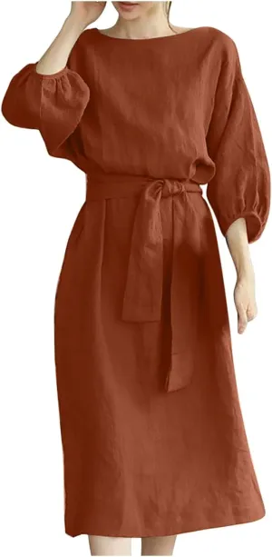 TARIENDY Vacation Dresses for Women 2025,Womens Plus Size Lace Up Dress Short Sleeve Dresses Summer Business Casual Outfits