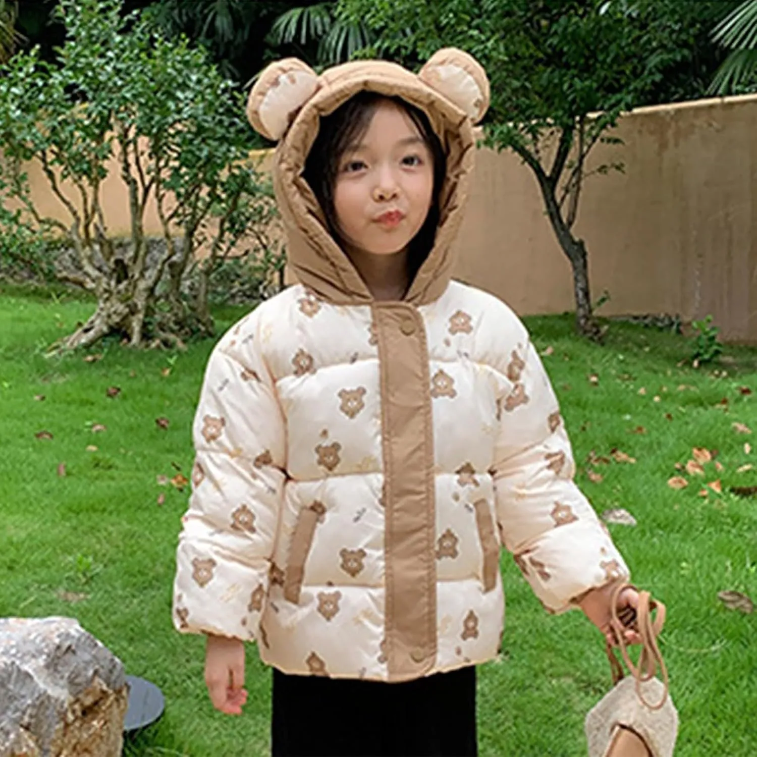 Toddler Baby Warm Thicken Cotton Coat Girls Boys Winter Padded Jacket Hooded Coat Outwear Clothes Boy Winter Coat