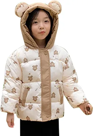 Toddler Baby Warm Thicken Cotton Coat Girls Boys Winter Padded Jacket Hooded Coat Outwear Clothes Boy Winter Coat