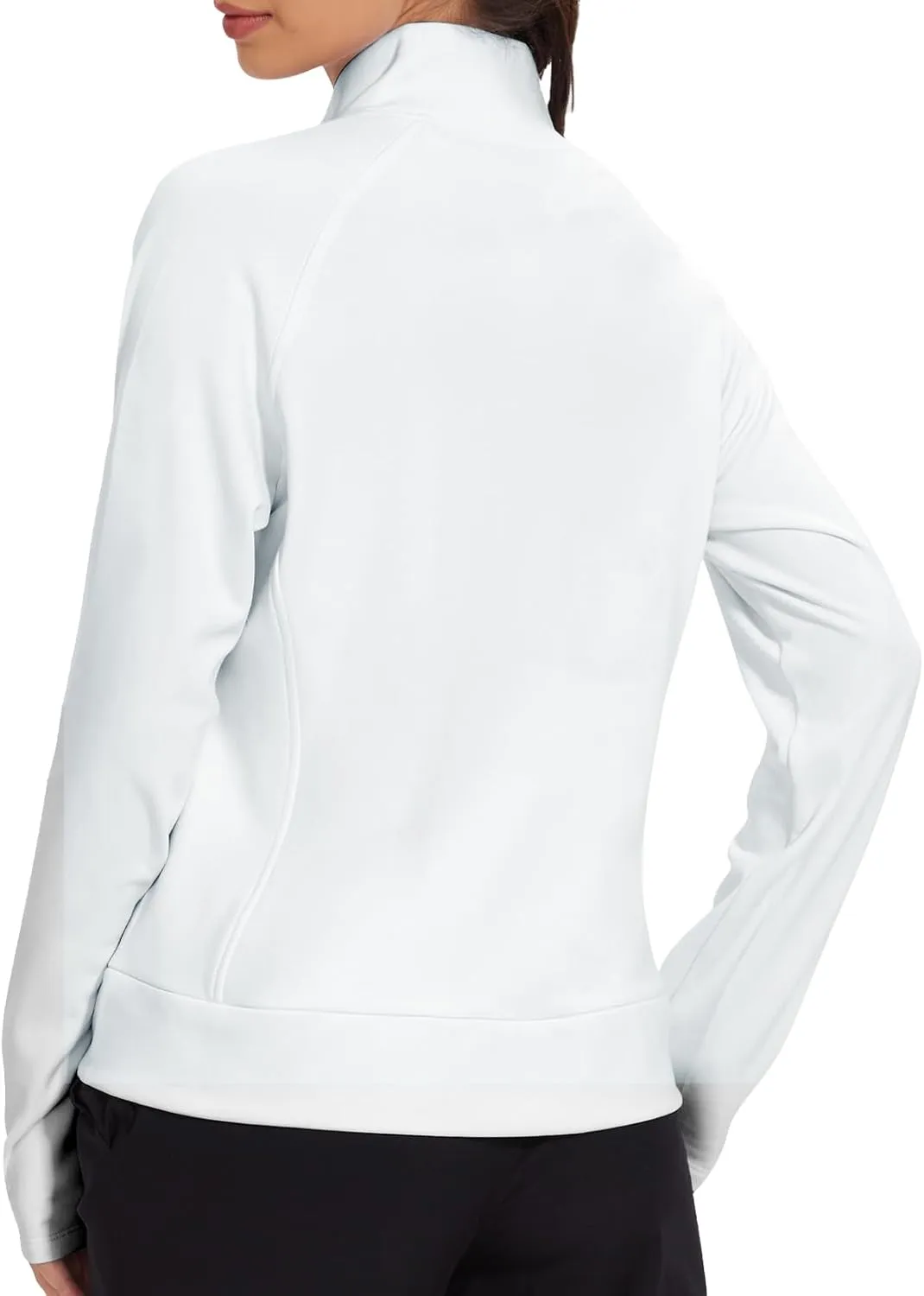 VUTRU Casual Jacket for Women Fleece Zip Up Jacket Tops Long Sleeve Fall Coat Trendy