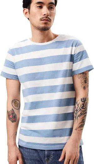 Wide Striped T Shirt for Men Sailor Tee Red White Black Navy Stripes Top Basic