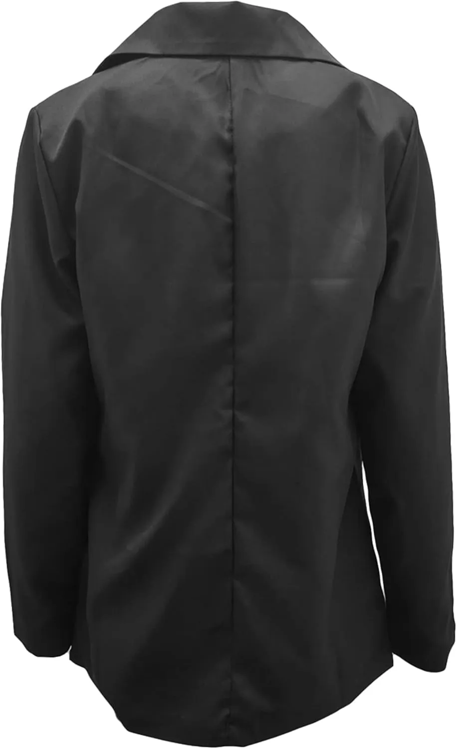 WIWIQS Women's Long Sleeve Open Front Blazer Lapel Work Office Casual Suit Solid Color Comfy Blazers