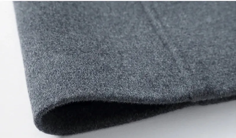 Wollanteil 54 % Mäntel für Herren, eine lange Jacke unterhalb des Knies, Herrenmantel, Herrenmantel-Windjacke, Herrenmäntel, Wollmantel für Herren