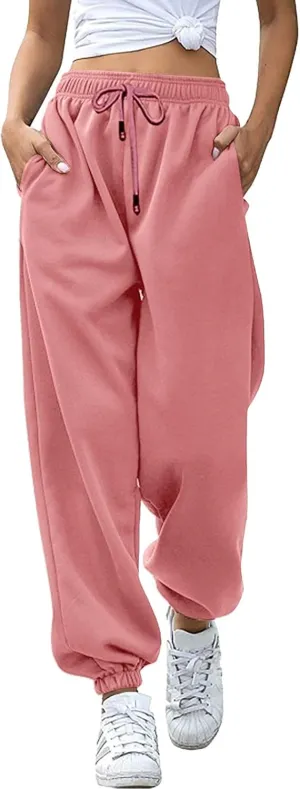 Women Cotton Linen Summer Letter Patched Palazzo Lounge Pants Elastic Waist Straight Loose Fit Palazzo Lounge