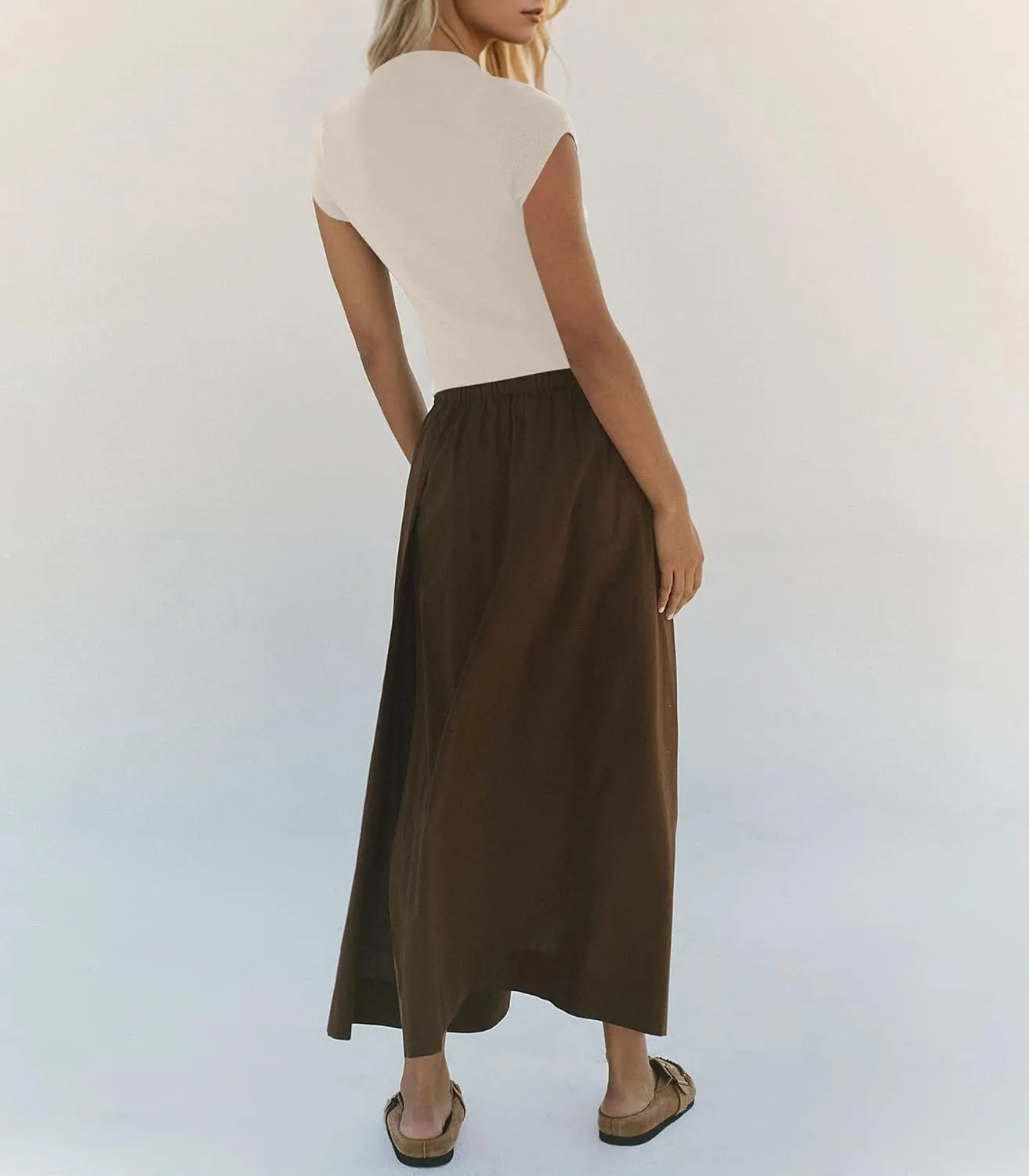 Women Lightweight Mock Neck Button Down Open Front Cardigan Sweater Top Solid Cap Sleeve Slim Fit Knit Tee Shirts
