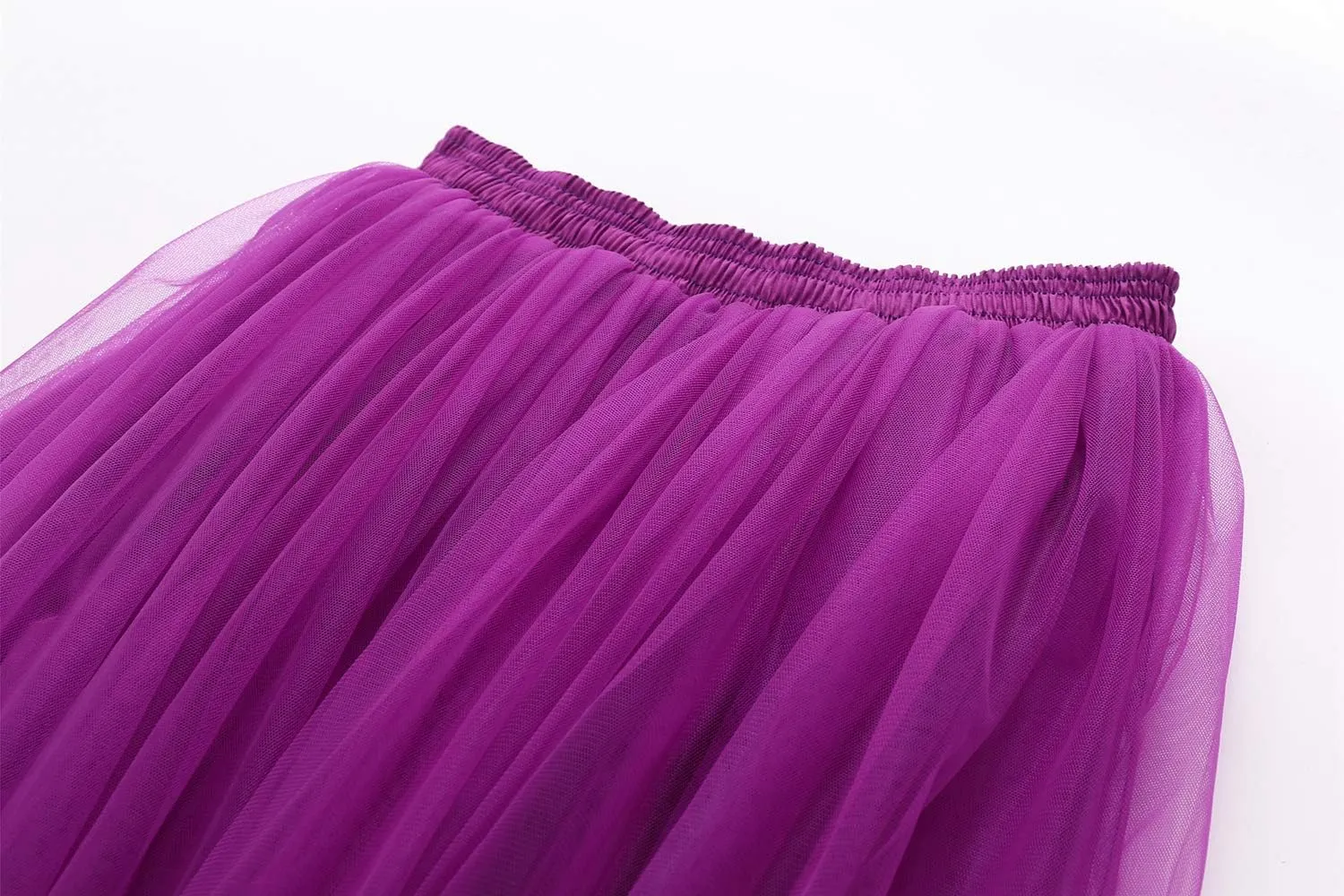 Women Maxi Long Tulle Skirt Floor Length with Bowknot High Waisted for Wedding Party Dress