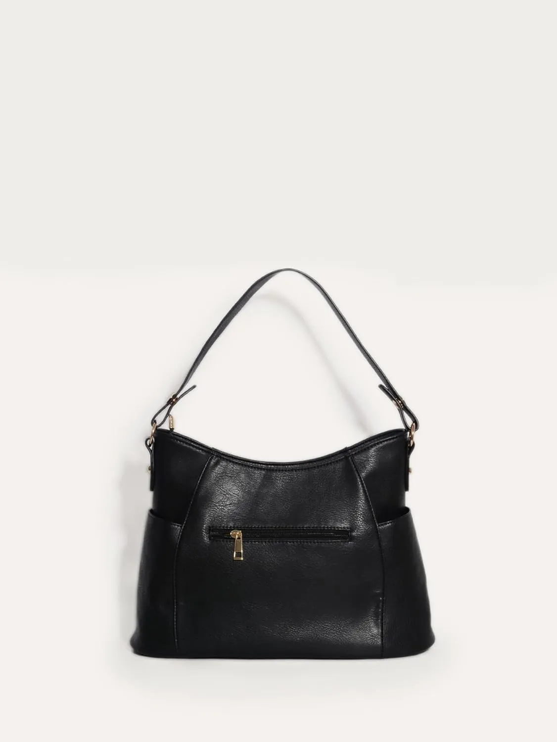 Women PU Leather Handbags Fashion Zipper Tote Bag Adjustable Shoulder Strap Hobo Shoulder Bags for Work Shopping