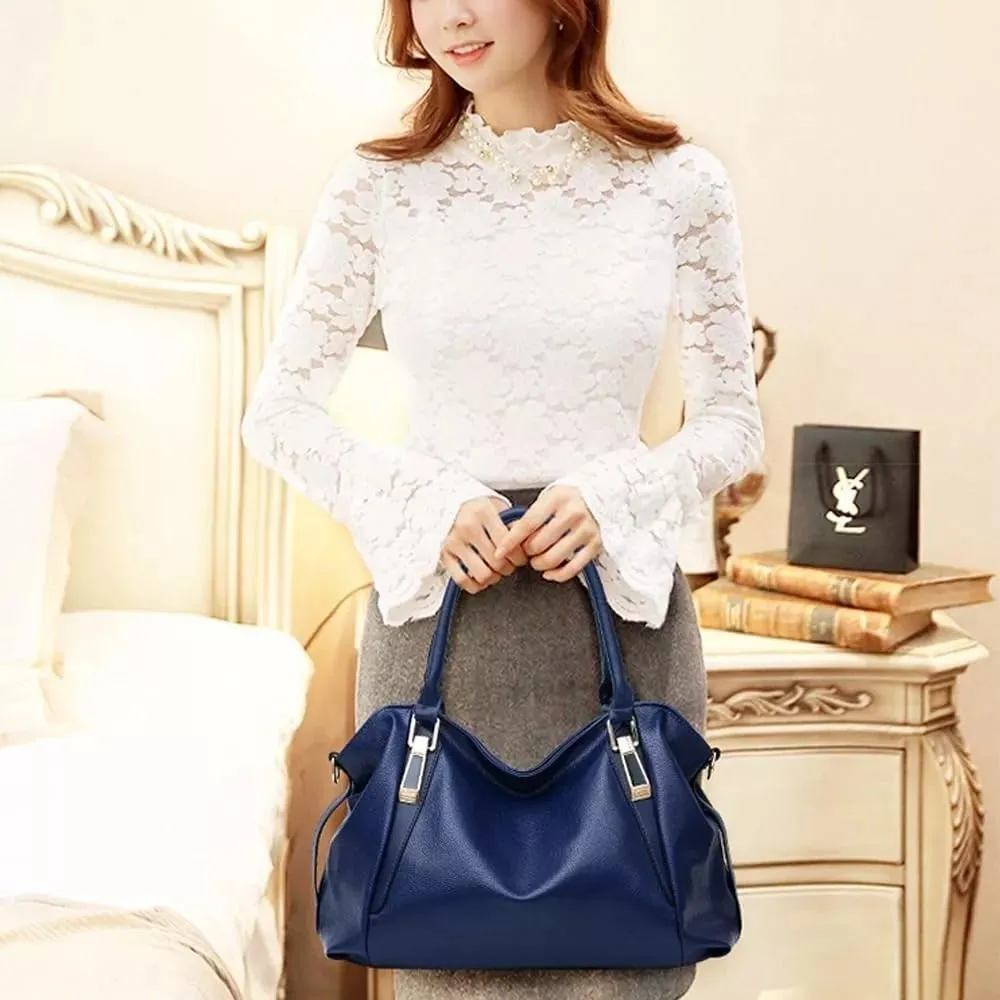 Women Tote Bag Handbags PU Leather Fashion Hobo Shoulder Bags with Adjustable Shoulder Strap