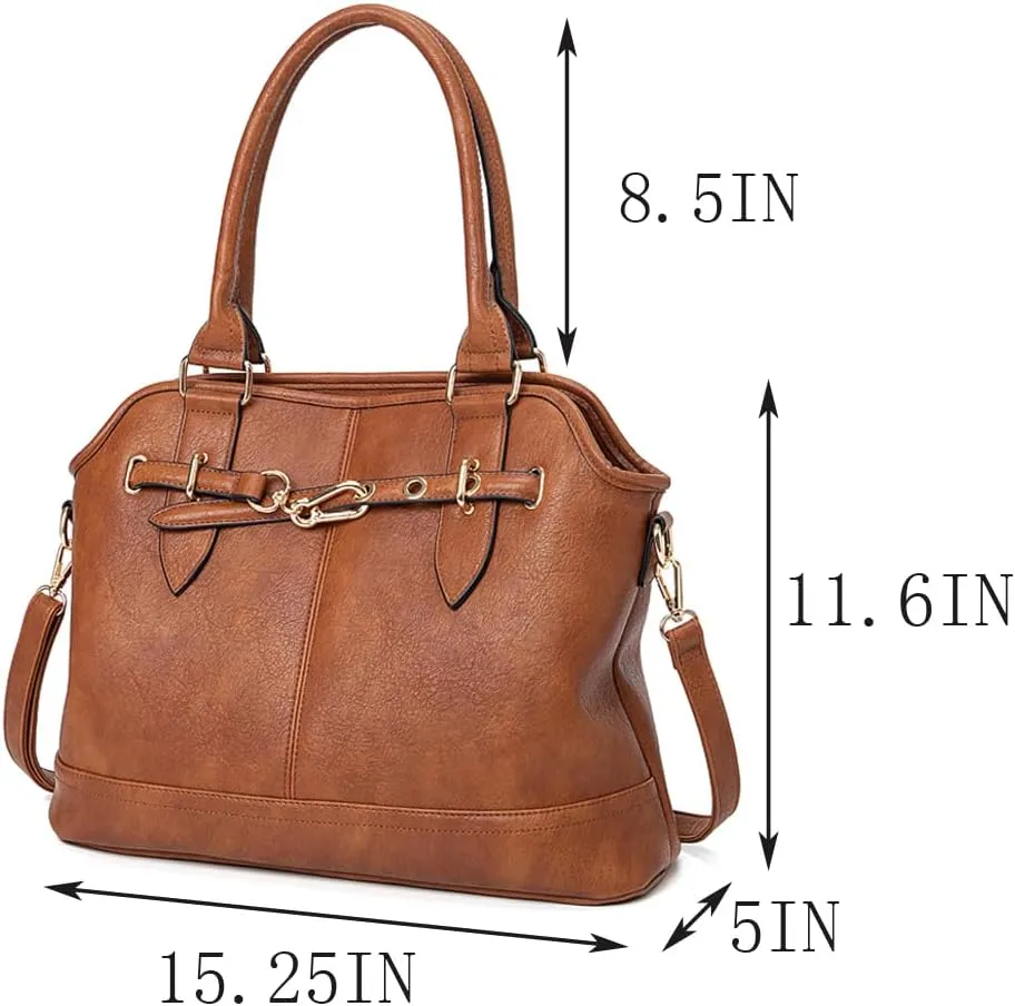 Women Tote Bag Handbags PU Leather Fashion Hobo Shoulder Bags with Adjustable Shoulder Strap