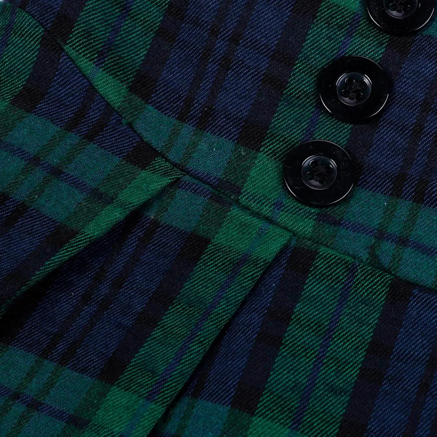 Womens Fashion Casual Plaid Skirt Vintage A Line Skirts Vintage Athletic Skirt Plaid High Waist Plus Size Midi Pleated Skirt