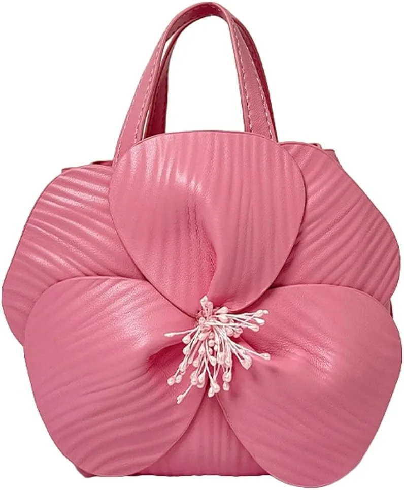 Womens Floral Shoulder Bag Fairy Style Fashion Top Handle Bag Purse Natural Chic Hobo Handbag Cute Crossbody Bag