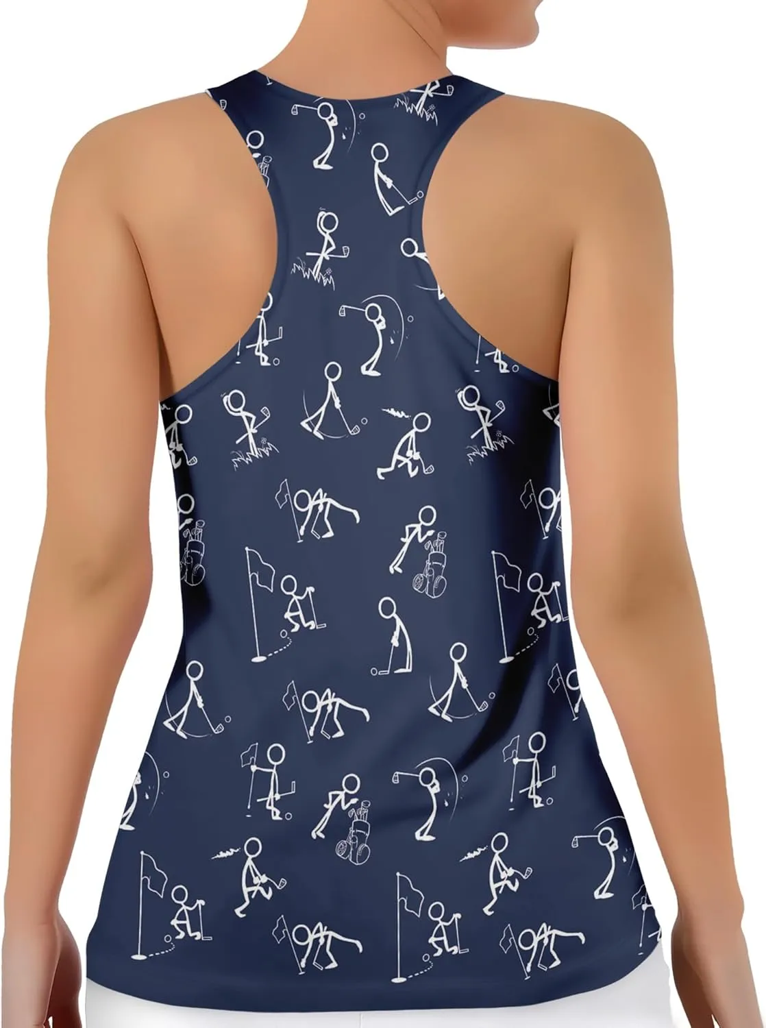 Womens Graphic Tank Tops Racerback Sleeveless Summer Leopard Print Top Neon Workout Shirt