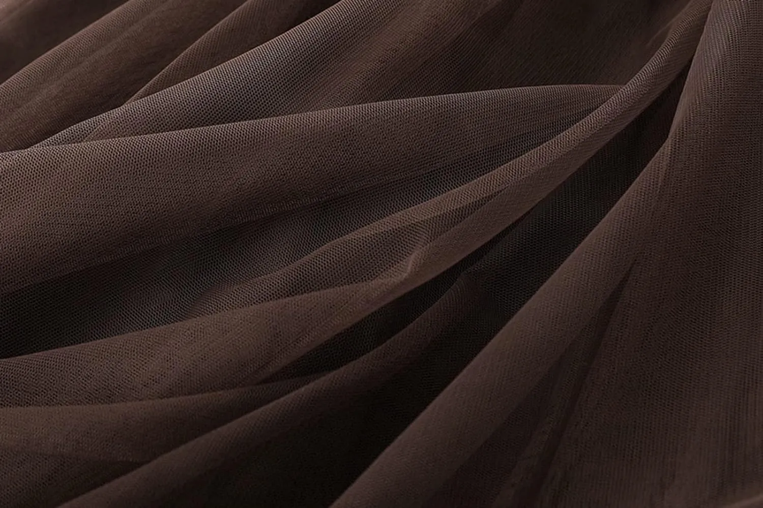 Women's Layered Maxi Skirt, Elastic Waist A Line Tutu Tulle Skirt Pleated Petticoat