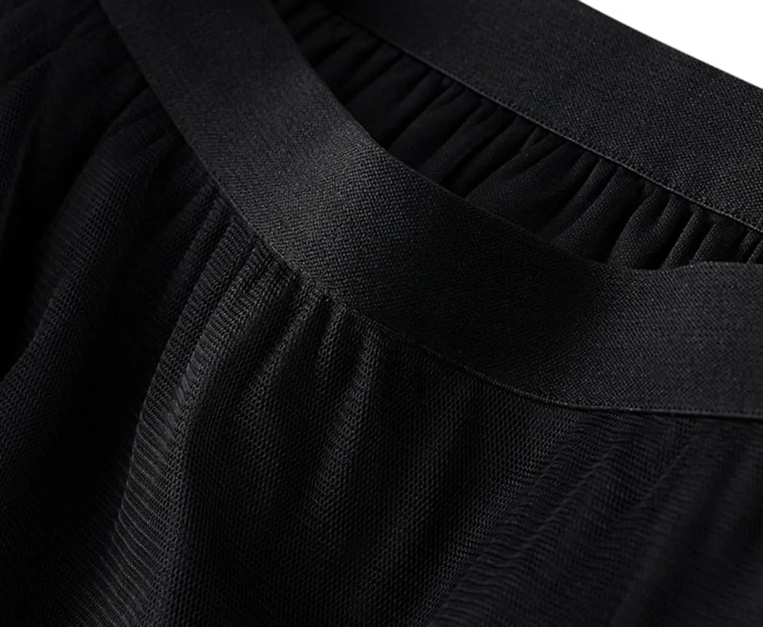 Women's Layered Midi Skirt,Fairy Elastic Waist A Line Tutu Tulle Skirt Princess Petticoat
