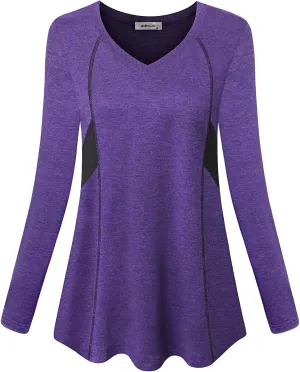 Womens Short Sleeve Tops Workout Athletic Sports Yoga Shirts