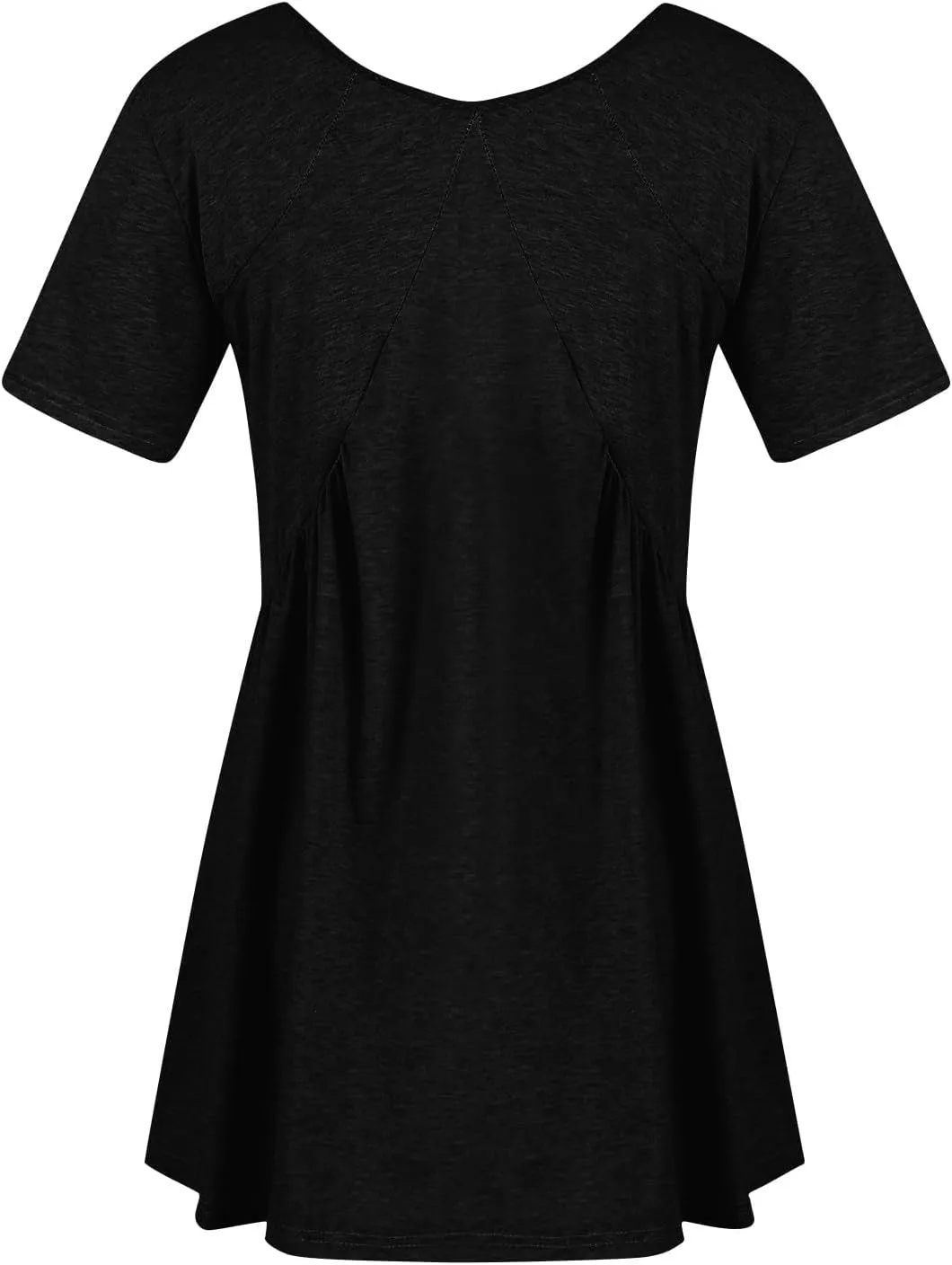 Womens Summer Dresses V-Neck Short Sleeve Oversized Mini Dress Casual Waist Elegant Pleated Beach Sundress 2025