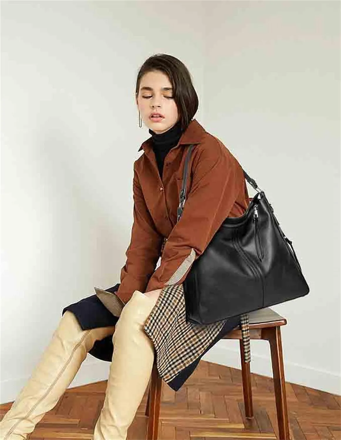 Womens Tote Bag Handbags Shoulder Bag PU Leather Fashion Hobo with Adjustable Shoulder Strap