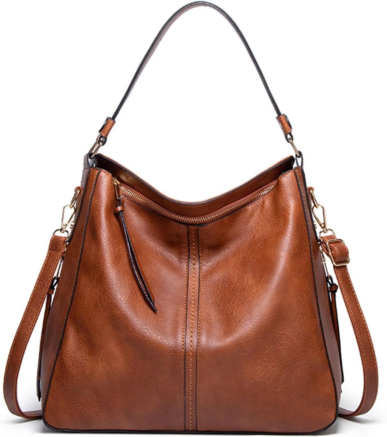 Womens Tote Bag Handbags Shoulder Bag PU Leather Fashion Hobo with Adjustable Shoulder Strap
