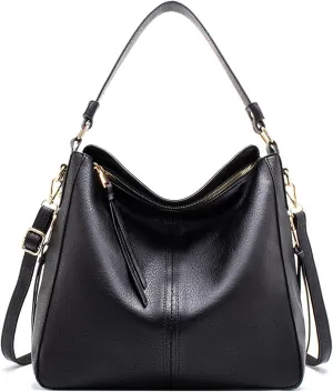 Womens Tote Bag Handbags Shoulder Bag PU Leather Fashion Hobo with Adjustable Shoulder Strap